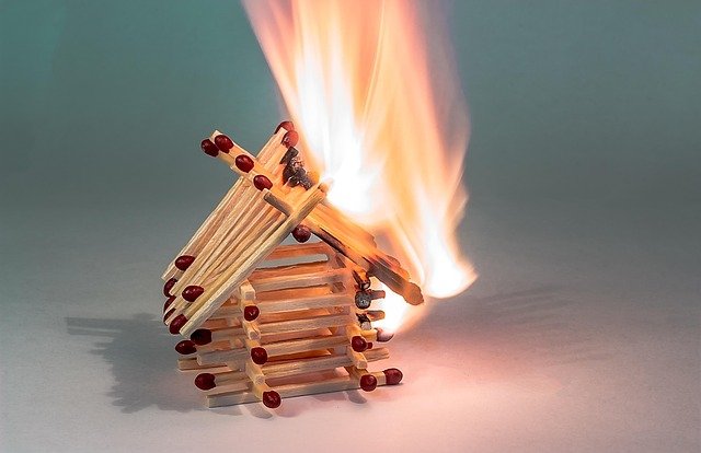 fire, matchstick house, burning matchstick house, house of matchsticks, flames, burn, heat, wood, burn down, overarching flames, chain reaction, hot, matches, embers, fire, matchstick house, heat, burn down, chain reaction, chain reaction, chain reaction, chain reaction, chain reaction, matches, matches, embers, embers
